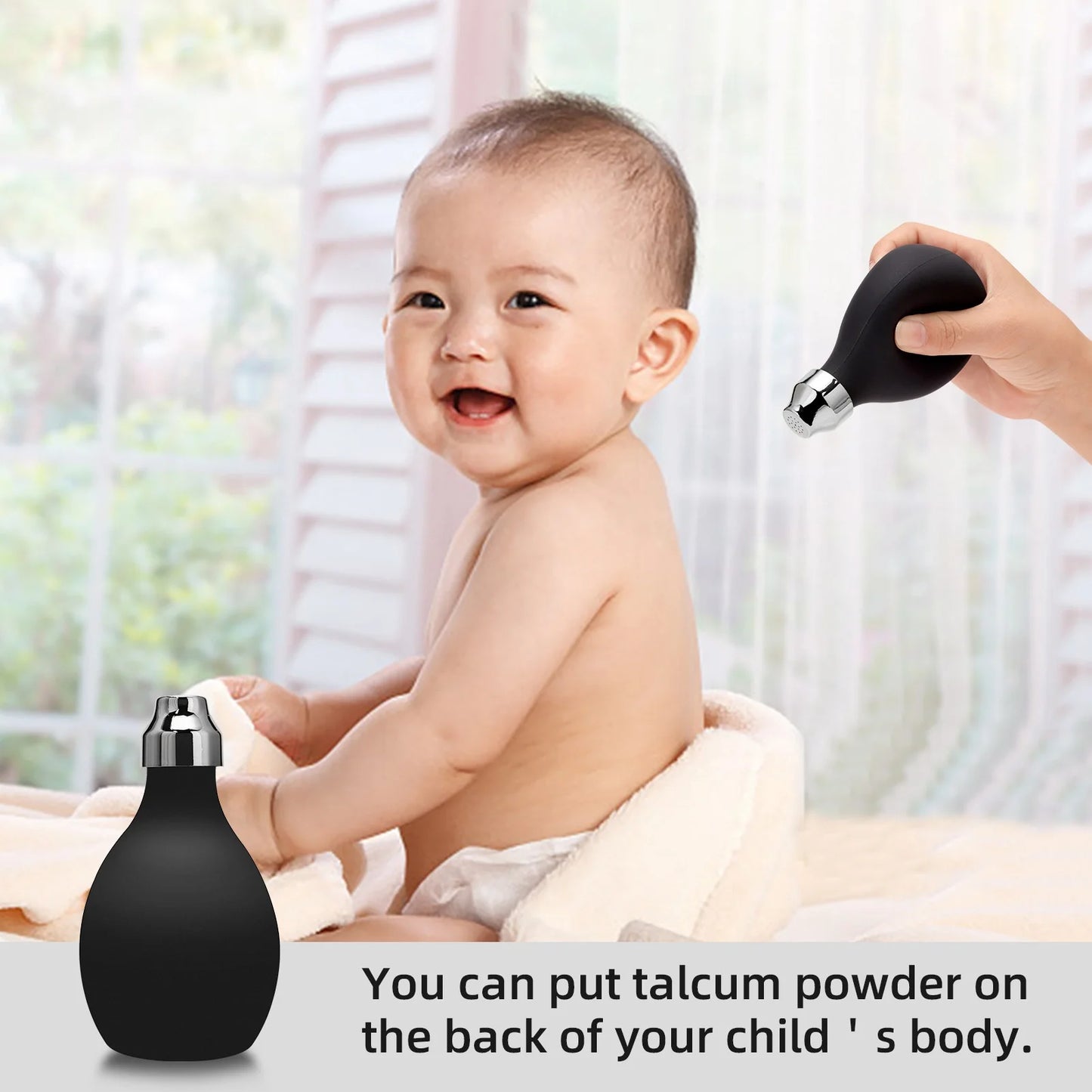 Professional Hair Powder Spray Bottle - Soft Silicone Powder Dispenser for Hair Trimming, Body Powder, and Baby Powder - Ideal Peaceful Pleasures Health and Wellness
