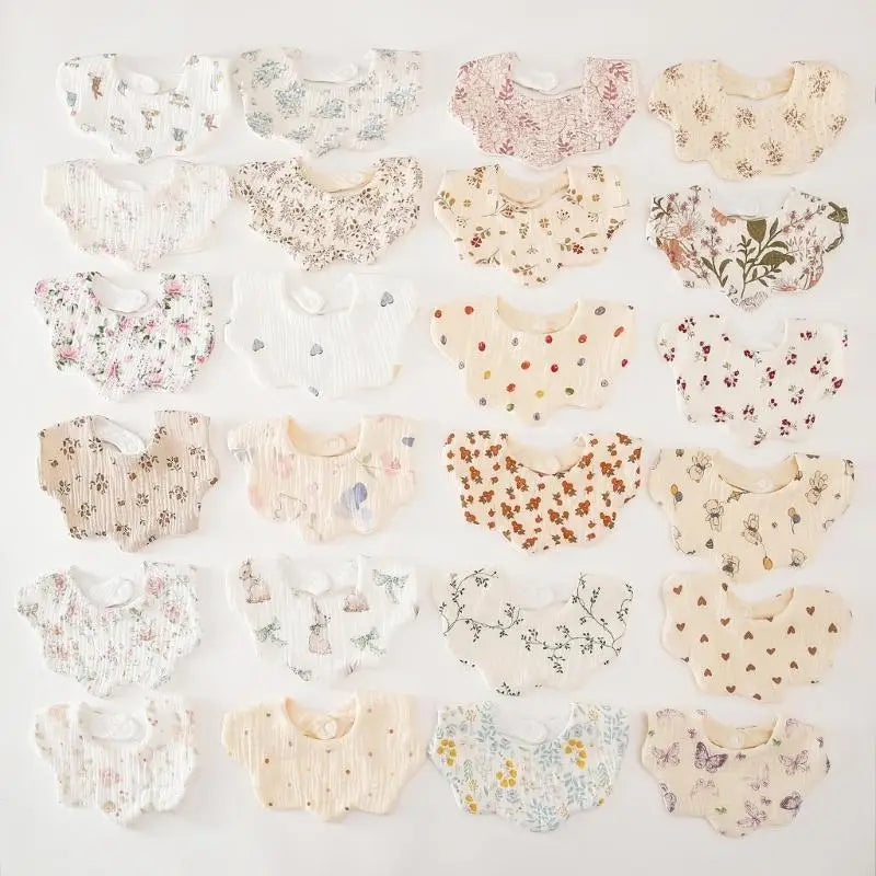 Cotton Bandana Baby Bib | Floral Teething & Drooling Bib