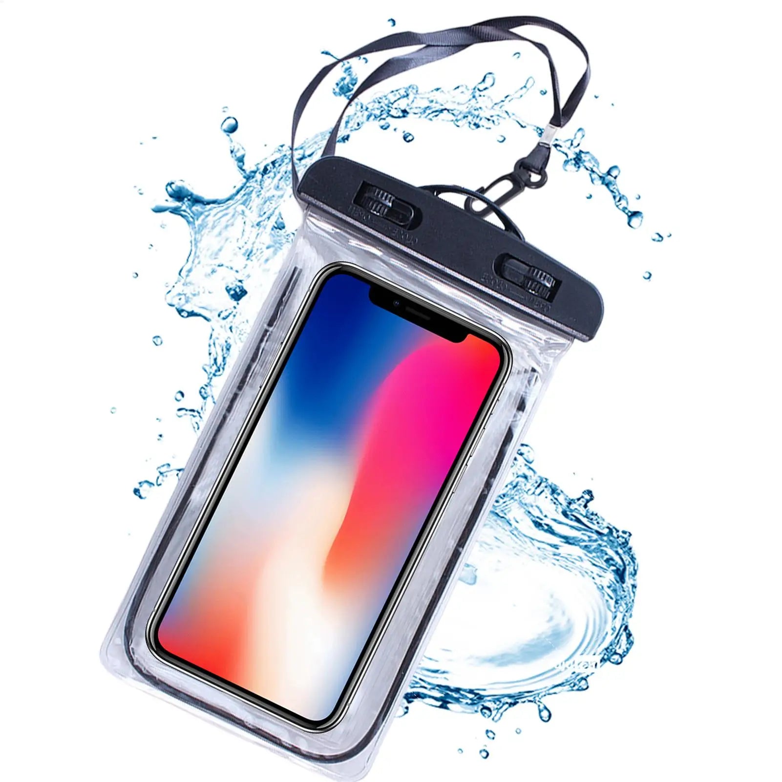 Floating Waterproof Phone Bag Luminous with Lanyard Cell Phone Pouch for Beach Pool Swimming Boating Snorkeling Summer Peaceful Pleasures Health and Wellness