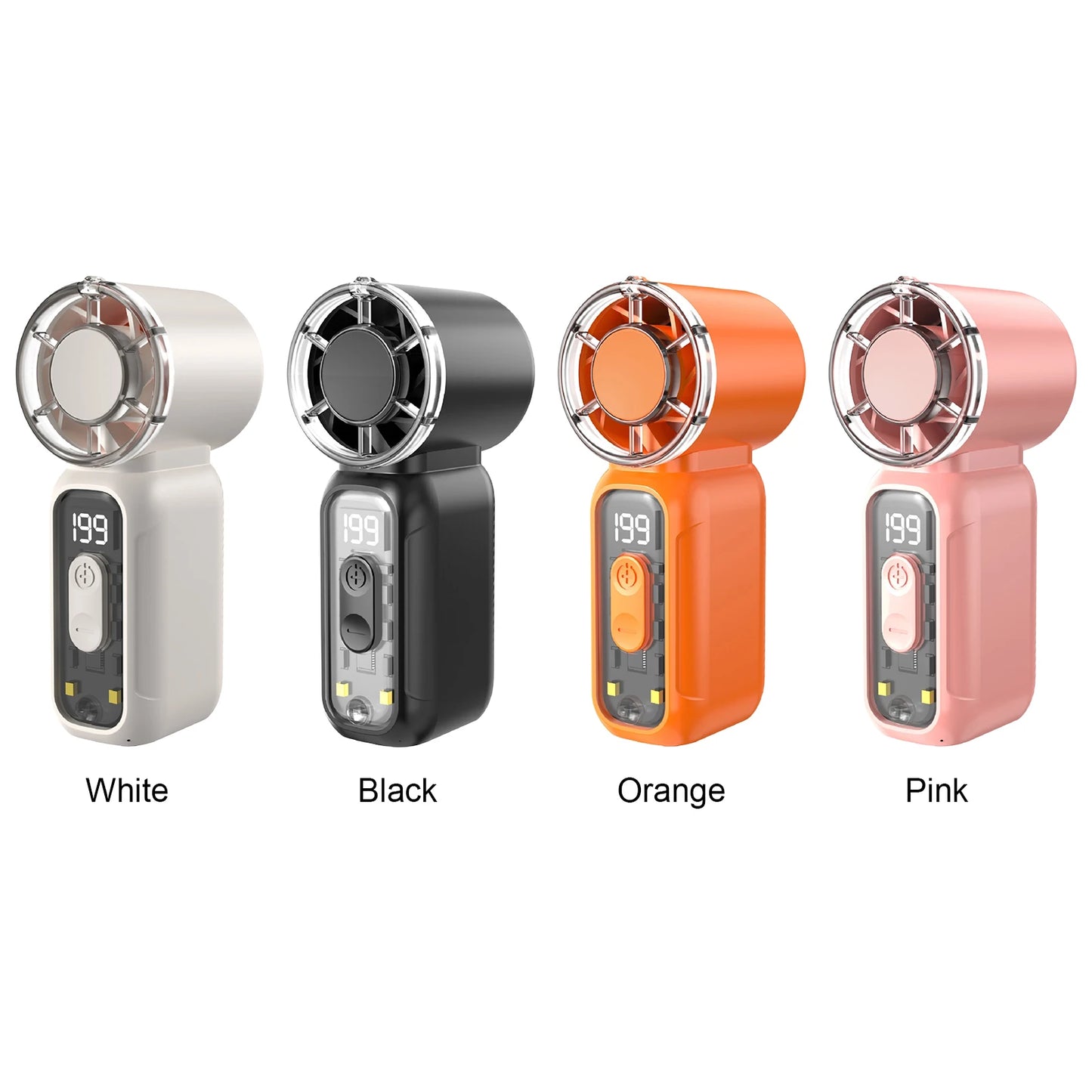 Personal Fan 199 Speed Rechargeable Small Pocket Fans with Flashlight Cooling Fan Travel Essentials Gifts for Women Men Peaceful Pleasures Health and Wellness