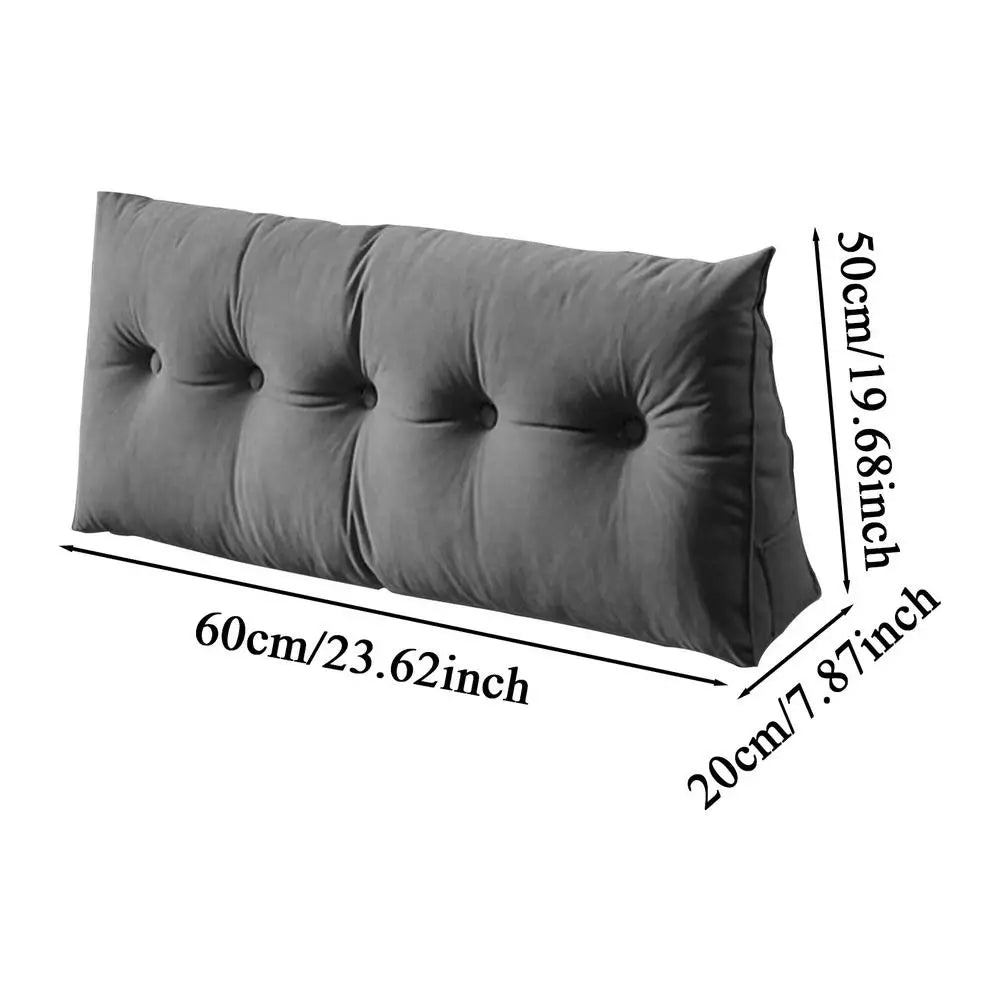 Ergonomic Wedge Pillow – Back & Lumbar Support for Bed & Sofa Wedge Support Pillow Peaceful Pleasures Health and Wellness Black CN