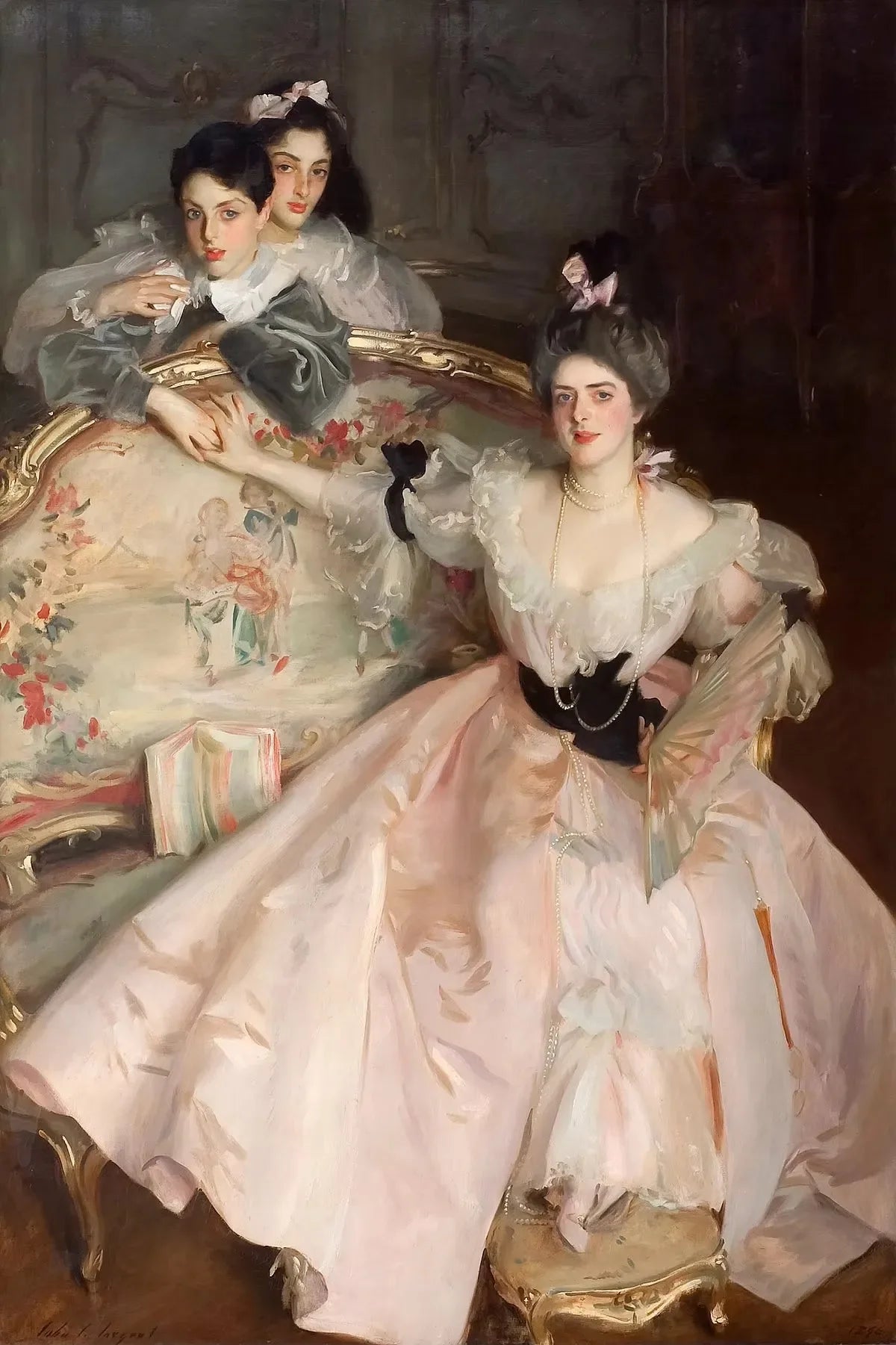 John Singer Sargent Female Portrait Canvas Wall Art Print