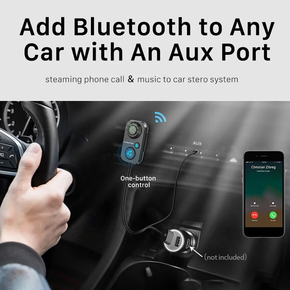 Bluetooth 5.0 FM Transmitter & Car Wireless Receiver – AUX, Hands-Free, USB Car Electronics Peaceful Pleasures Health and Wellness