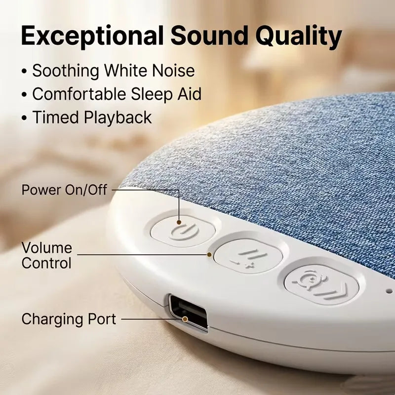 Bluetooth Sleep Speaker – Ultra-Thin White Noise Pillow Speaker