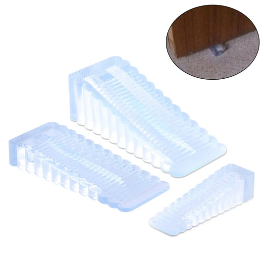 1X Rubber Door Stopper Home Anti-collision Safety Silicone Anti Slip Peaceful Pleasures Health and Wellness