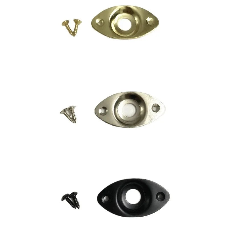 Electric Guitar Bass DIY Accessories Cat Eye Jack Iron Sheet Socket