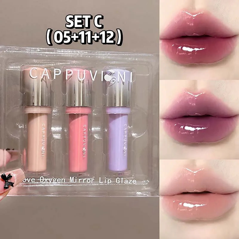 Cappuvini Strawberry Lip Gloss | Glass Mirror Shine Lip Tint
