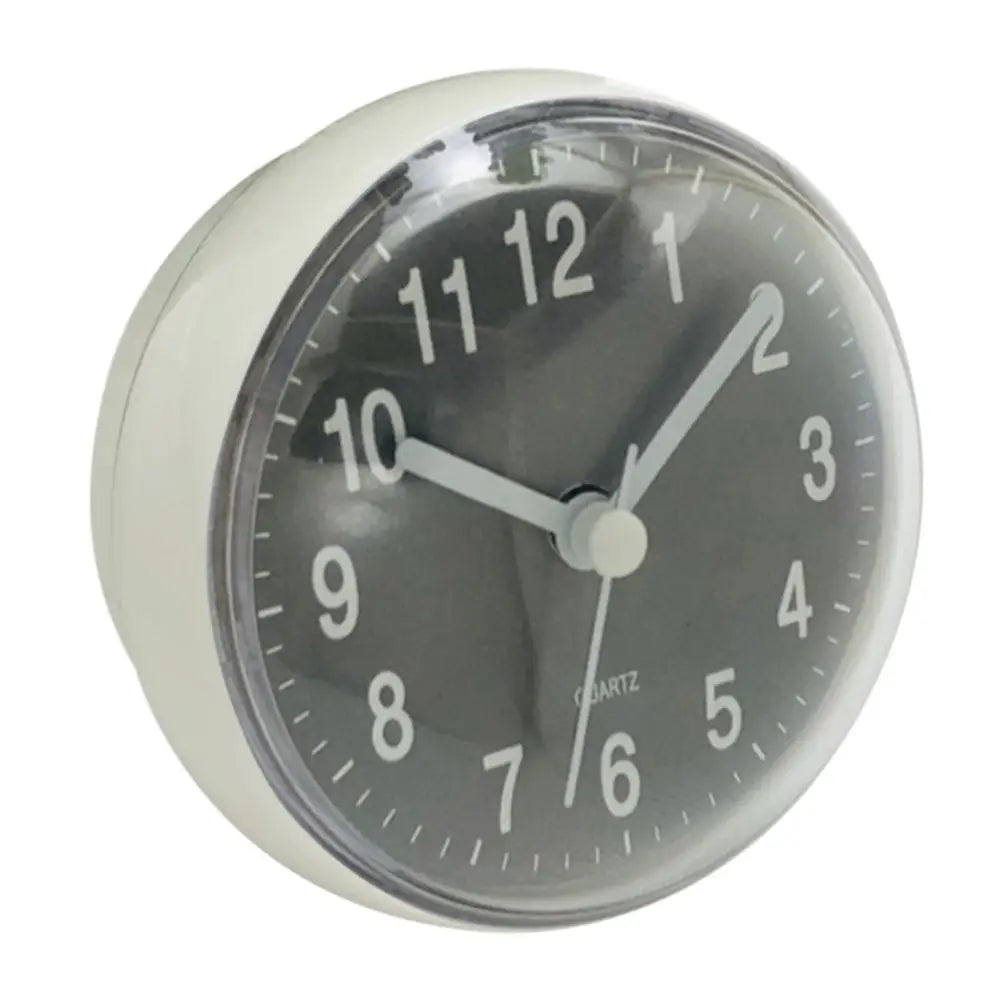 Mini Sucker Wall Clock Bathroom Anti-Fog Waterproof 7cm Kitchen Toilet Living Room Waterproof Small Quartz Table Clock Peaceful Pleasures Health and Wellness 2