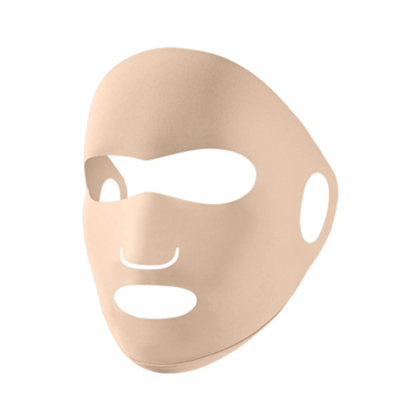Full Facial Sunscreen Mask Breathable UV Protection Ice Silk Mask Ear-Hanging Open Nose Masking for Spring Summer Outdoor Peaceful Pleasures Health and Wellness Beige