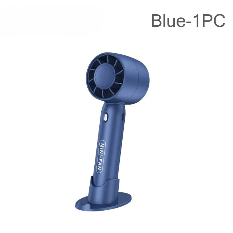 USB Rechargeable Mini Handheld Fan – 3 Speed Portable Desk Fan