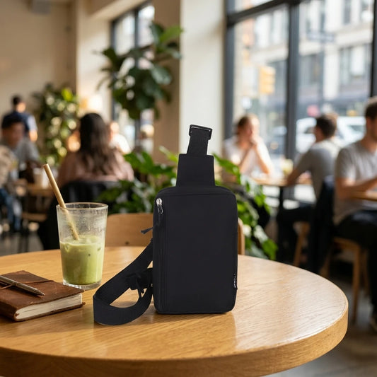 Mini Sports Shoulder Bag Lightweight Crossbody Phone Bag for Outdoor Activities Peaceful Pleasures Health and Wellness