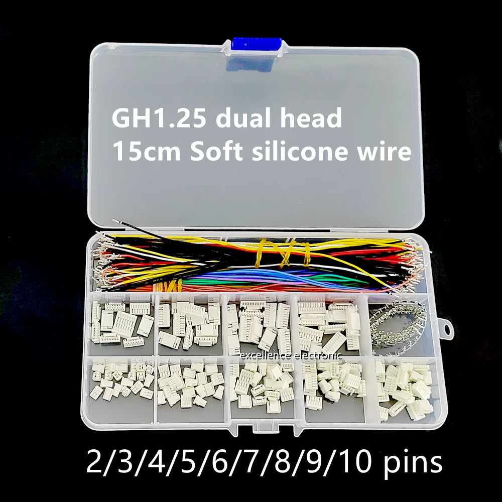GH1.25 Connectors with Pre-Crimped Silicone Cables Compatible with JST GH 1.25mm for Pixhawk 6C 6X Pixhawk 4 15cm Wires Peaceful Pleasures Health and Wellness Default Title