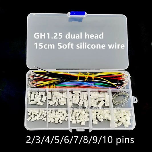 GH1.25 Connectors with Pre-Crimped Silicone Cables Compatible with JST GH 1.25mm for Pixhawk 6C 6X Pixhawk 4 15cm Wires Peaceful Pleasures Health and Wellness Default Title