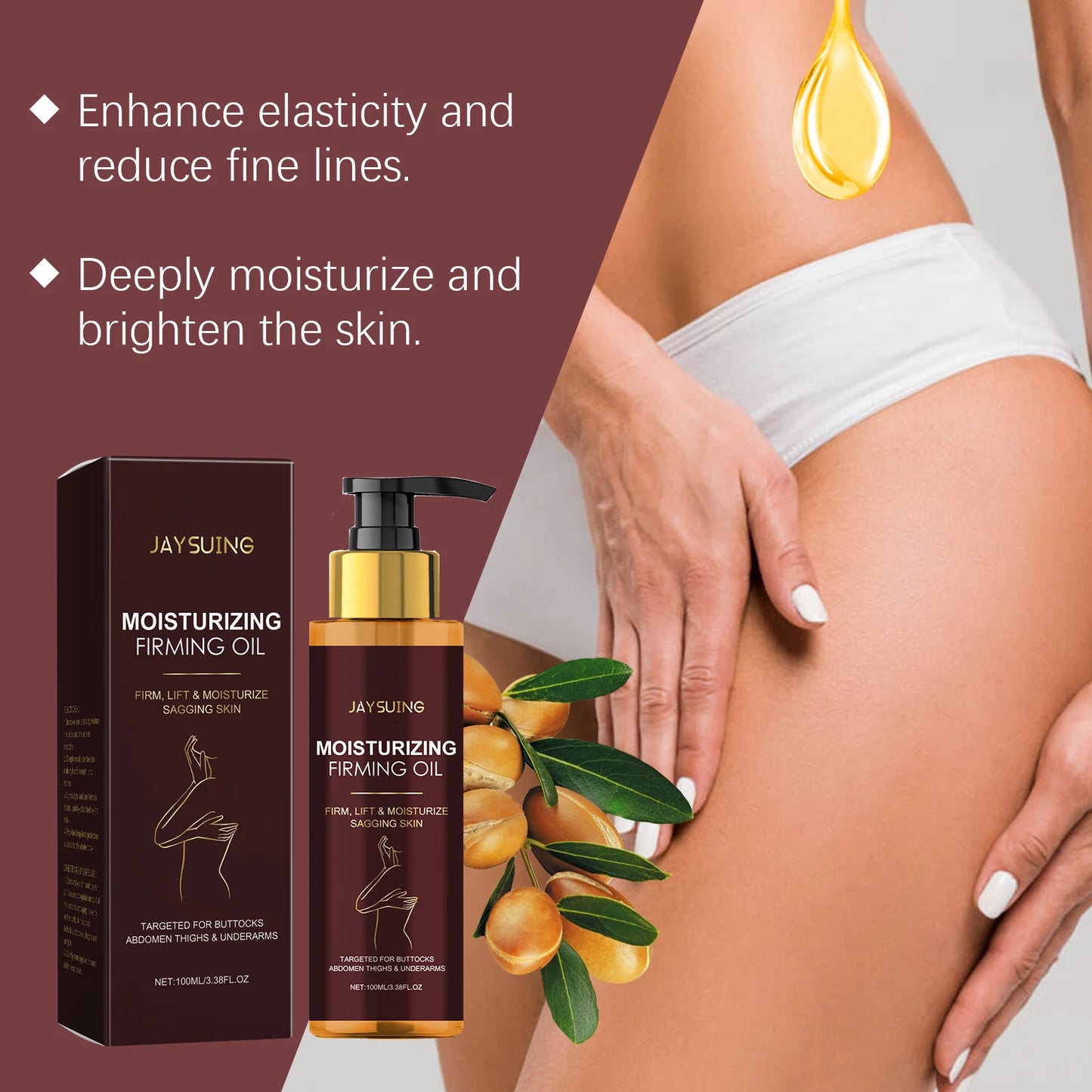 Tightening Moisturizing Oil Enhance Skin Elasticity Deep Lifting Improve Skin Sagging Relaxing Reduce Dryness Body Treatment Oil Peaceful Pleasures Health and Wellness