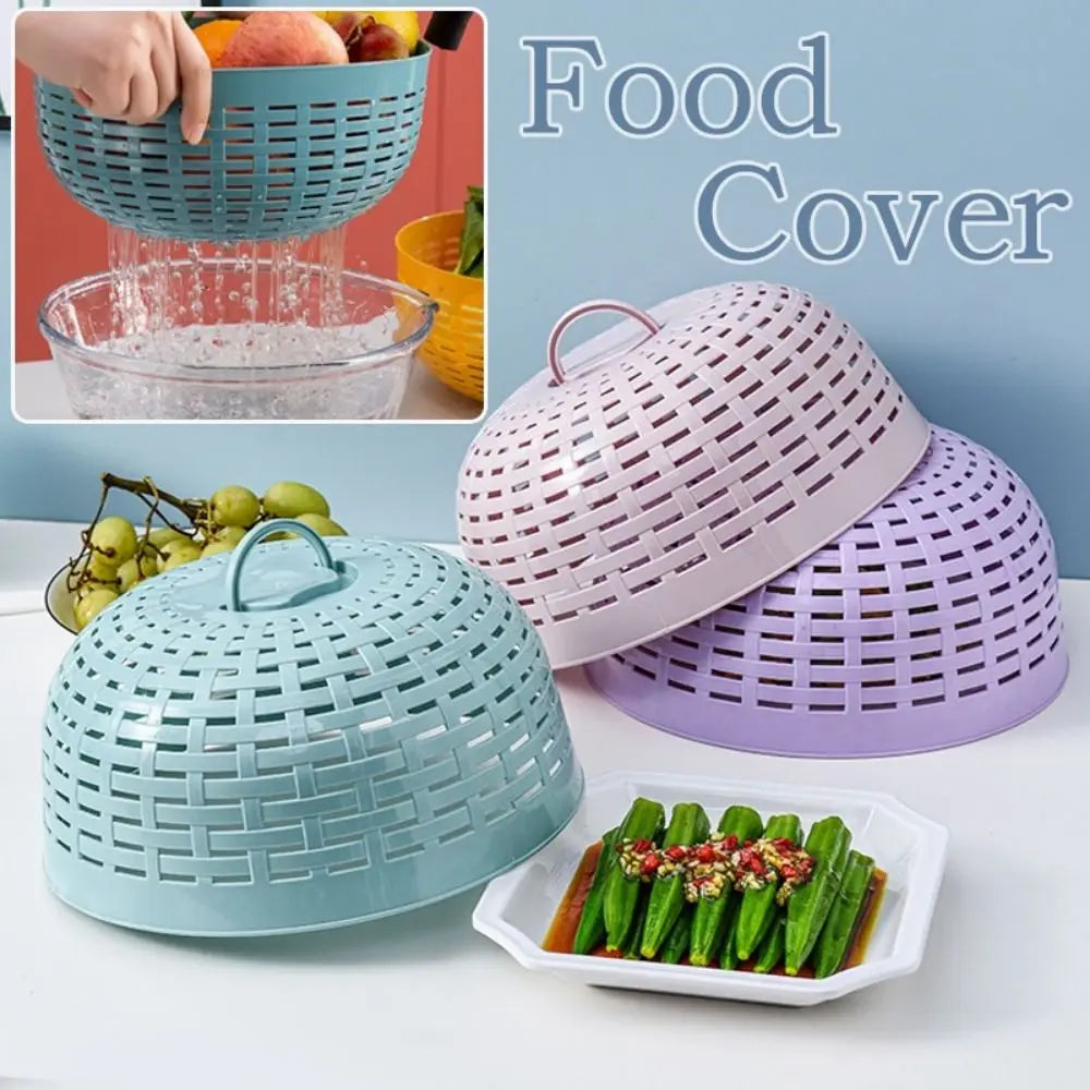 Anti Mosquito Fly Food Cover Durable Dustproof Kitchen Accessories Mesh Cage Plastic Round Vegetable Cover Home Kitchen Peaceful Pleasures Health and Wellness