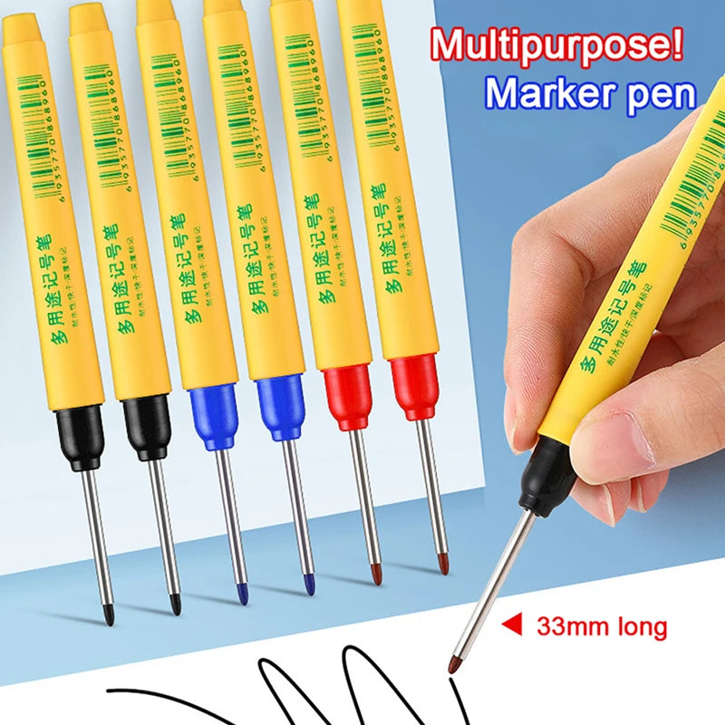 33mm Deep Hole Marking Pen – Waterproof Multi-Surface Marker