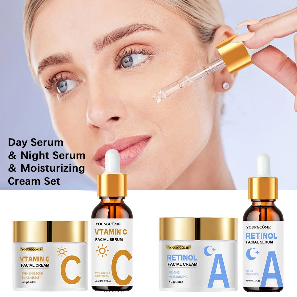 YOUNGCOME Retinol Cream & Serum Set – Collagen & Vitamin E