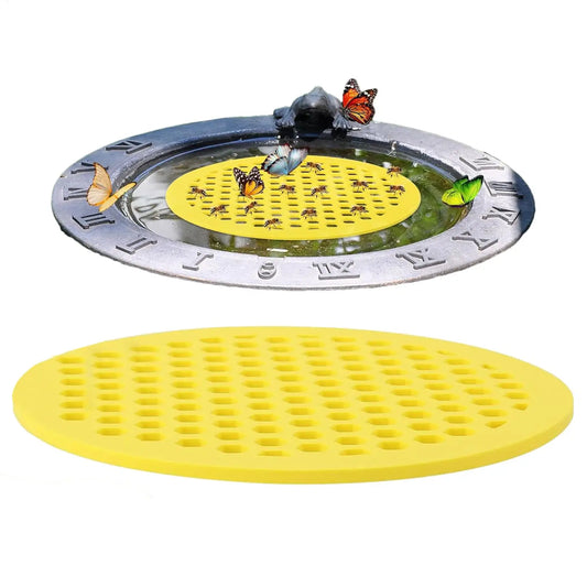 Floating Bee Island Waterer | Honeycomb Bee Drinking Station Bee Watering Station Peaceful Pleasures Health and Wellness
