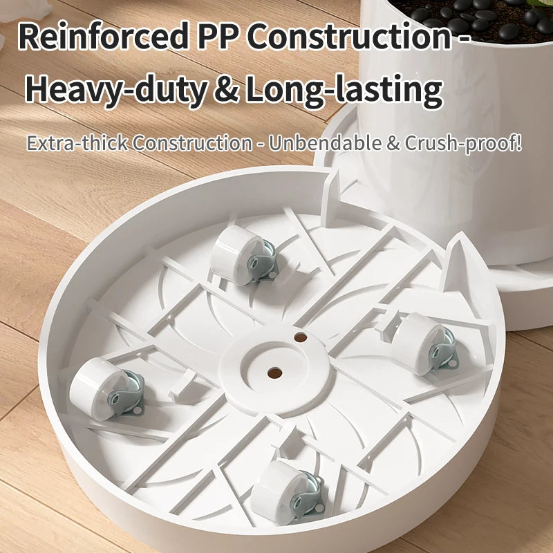 Wheeled Plant Pot Base with Water Storage Saucer | Rolling Caddy