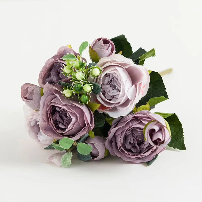 Silk Rose Artificial Flowers UV Protection | Wedding & Home Decor