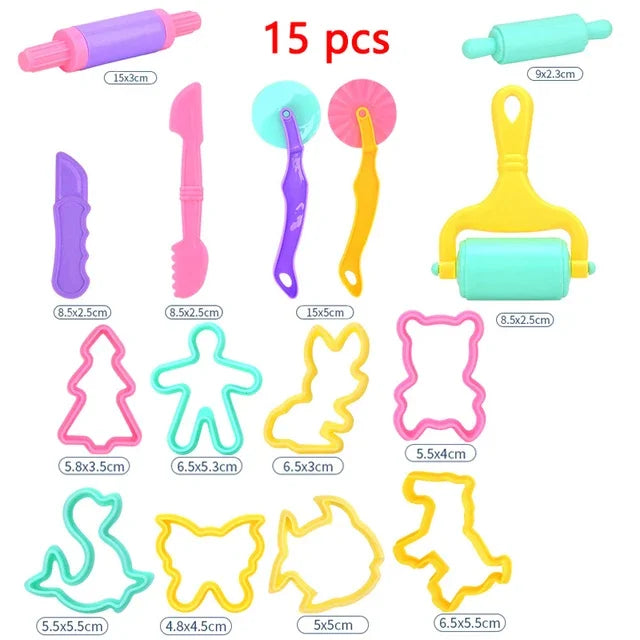 Plasticine Mold Kids DIY Craft Toys Accessories Cartoon Dinosaur
