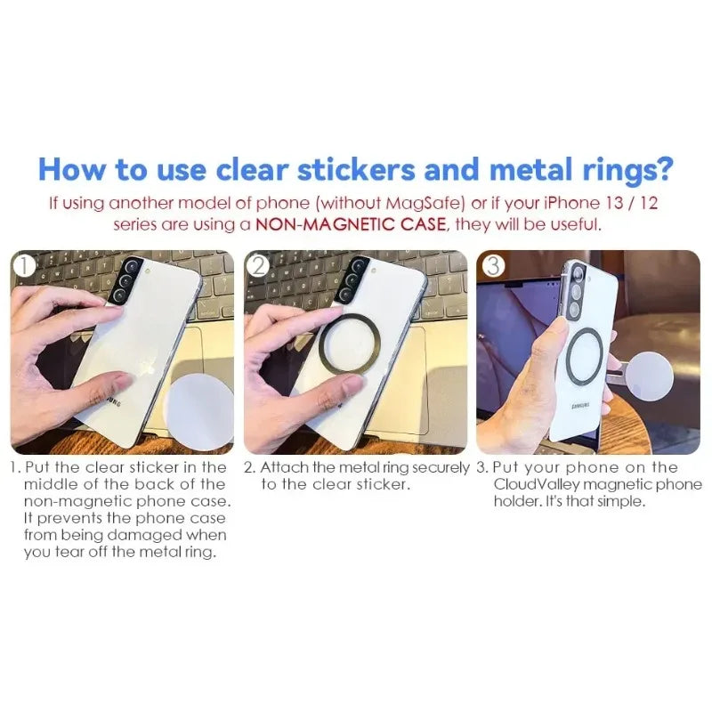 2026 Rotation Foldable Magnetic Laptop Suspension Magnetic Phone Holder Self-adhesive Car Suspension Screen Bracket Adjustable Peaceful Pleasures Health and Wellness