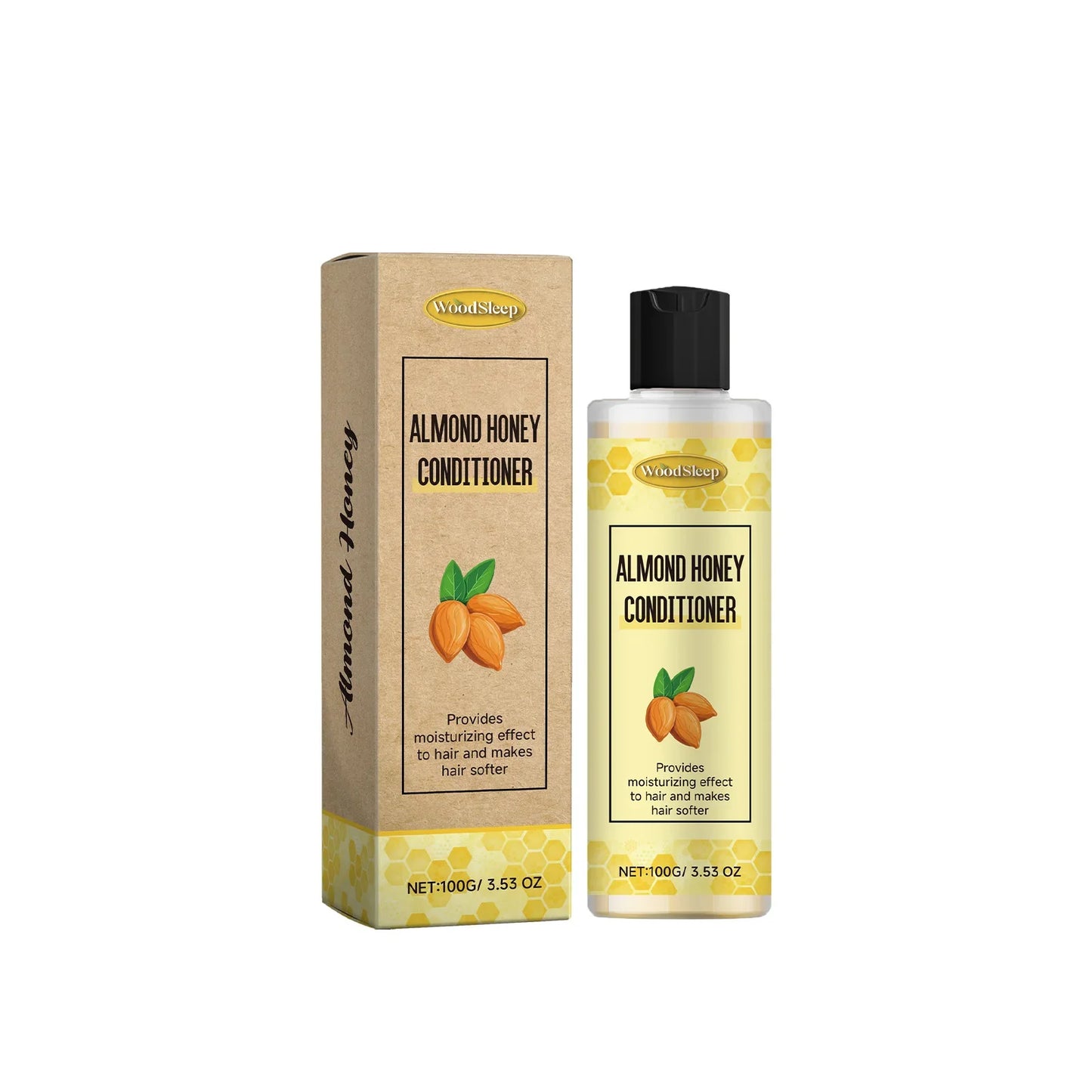 Natural Honey & Almond Shampoo, Balm & Conditioner Kit