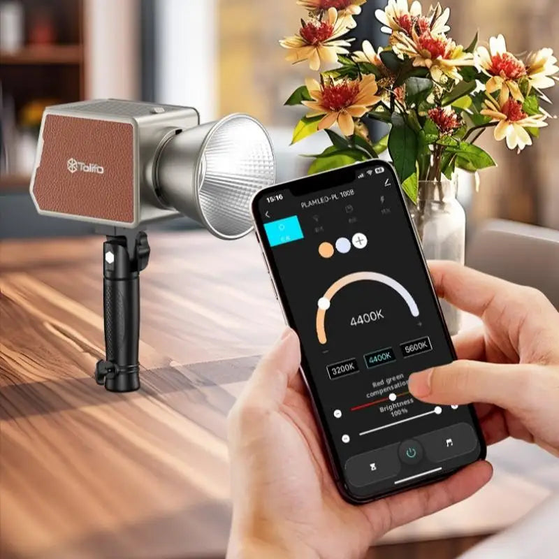 SHINEKNOT 100W RGB Handheld Fill Light – App Control | Outdoor