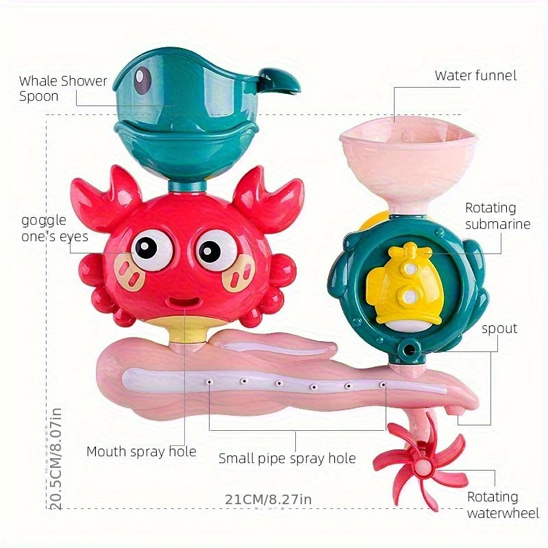 Kids Bath Tub Toys Set – Baby & Toddler Bathtub Gift