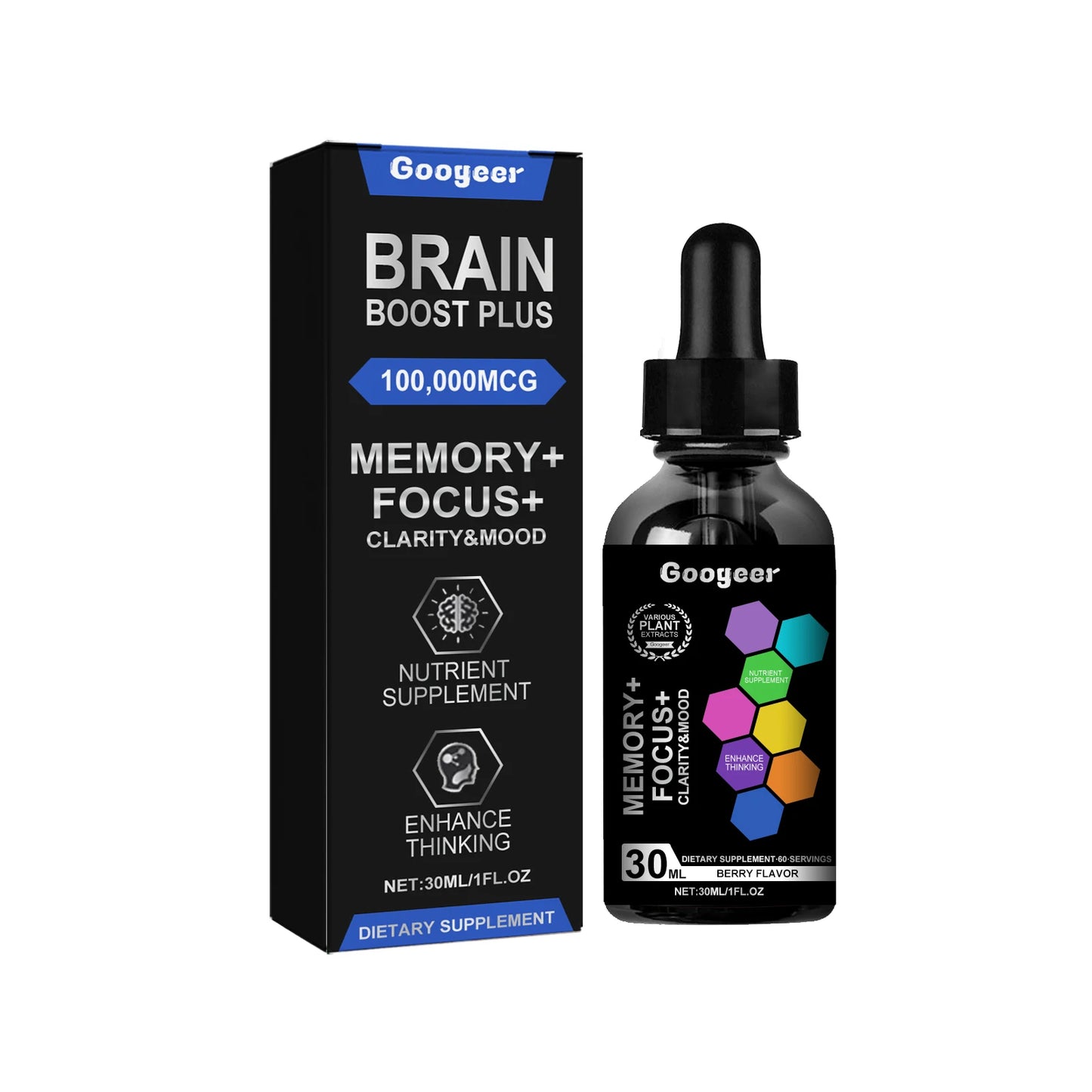 Herbal Wellness Drops – Blueberry Ginkgo Ginseng Vitamin C 30ml