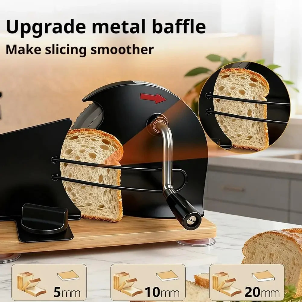 Homemade Bread Tool Set - 5-20mm Adjustable Thickness Manual Bread Cutter + Dough Scribing Tool + Bread Clamp Bakery Supplies Peaceful Pleasures Health and Wellness