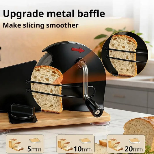 Homemade Bread Slicer Tool Set – Adjustable 5-20mm Thickness Peaceful Pleasures Health and Wellness