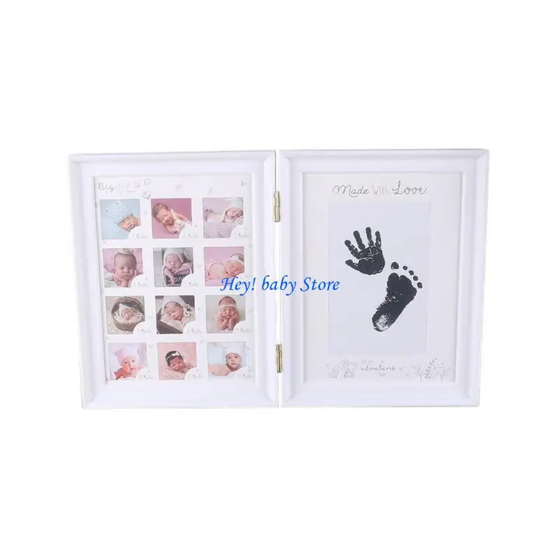 Foldable Baby Handprint Photo Frame | Nursery Keepsake Gift