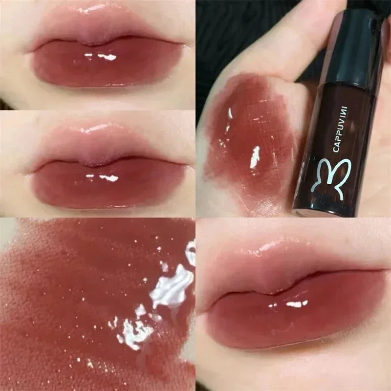 Cappuvini Crystal Mirror Lip Gloss | Hydrating Jelly Lip Glaze