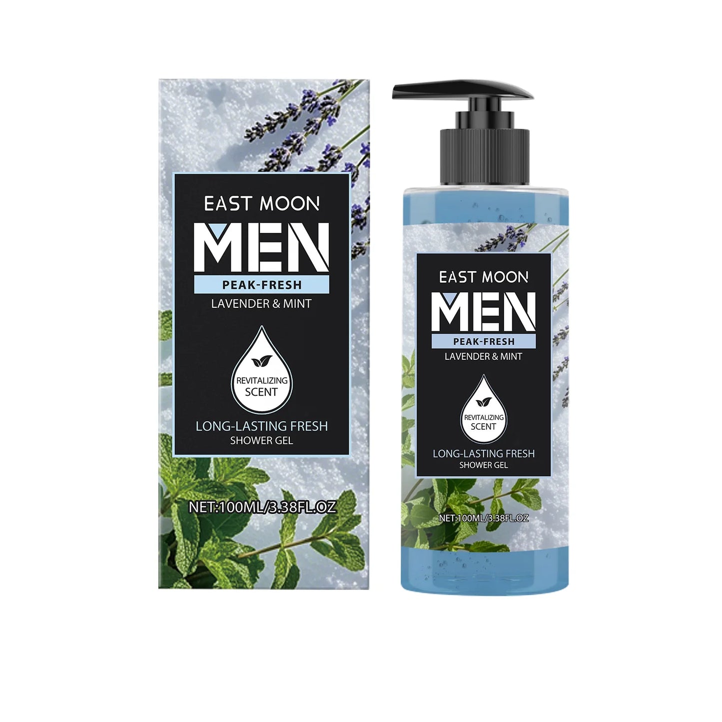 East Moon Lavender & Peppermint Body Wash 100ml Shower Gel