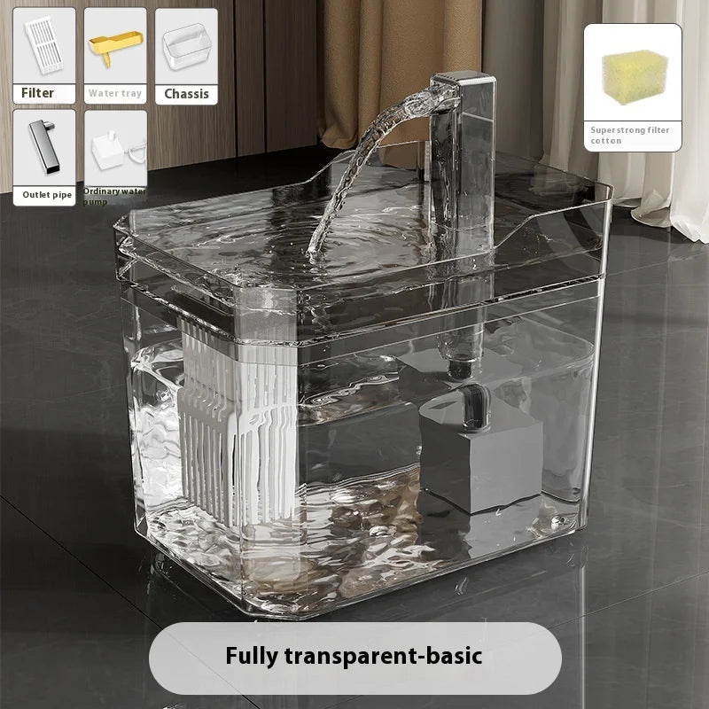 USB Cat Water Fountain | Silent, Filtered, 1500ml Capacity