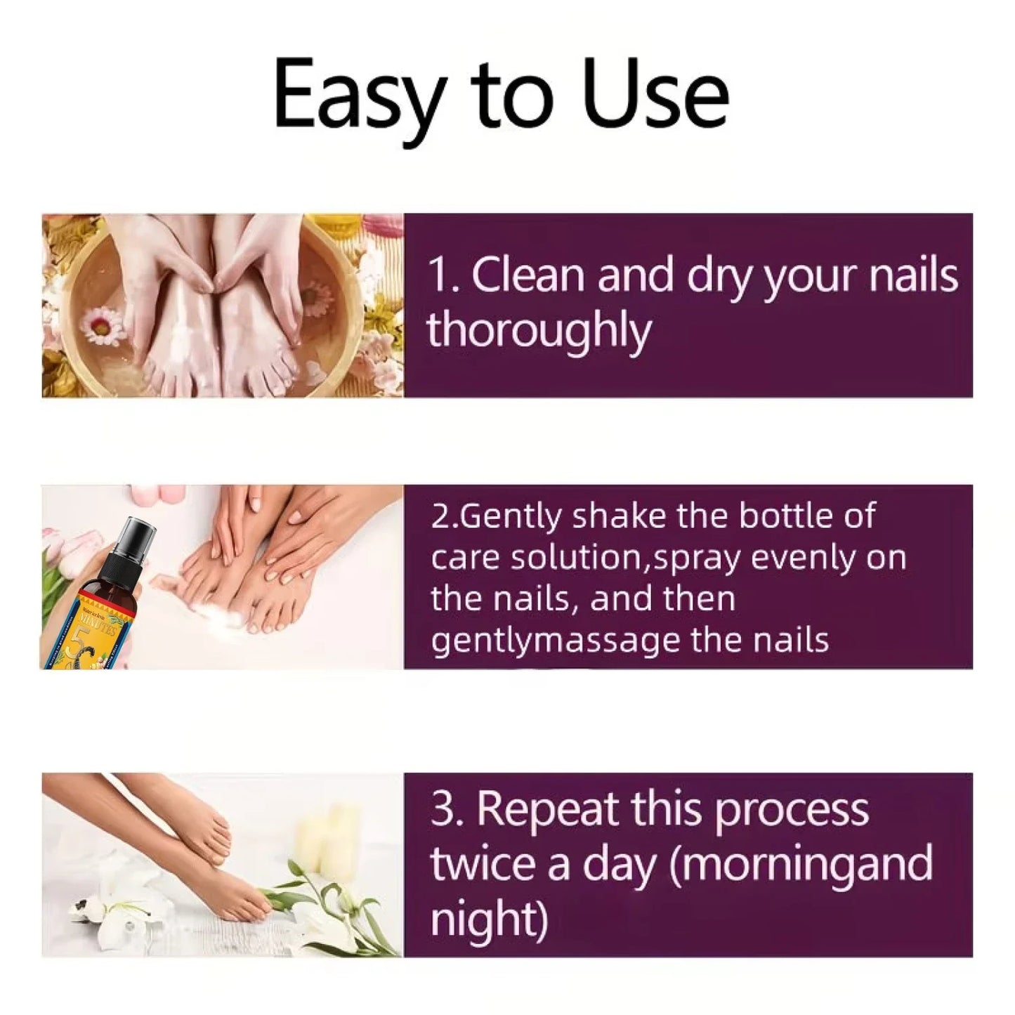 Niacinamide Biotin Nail Repair Spray – Collagen Hydrating Care