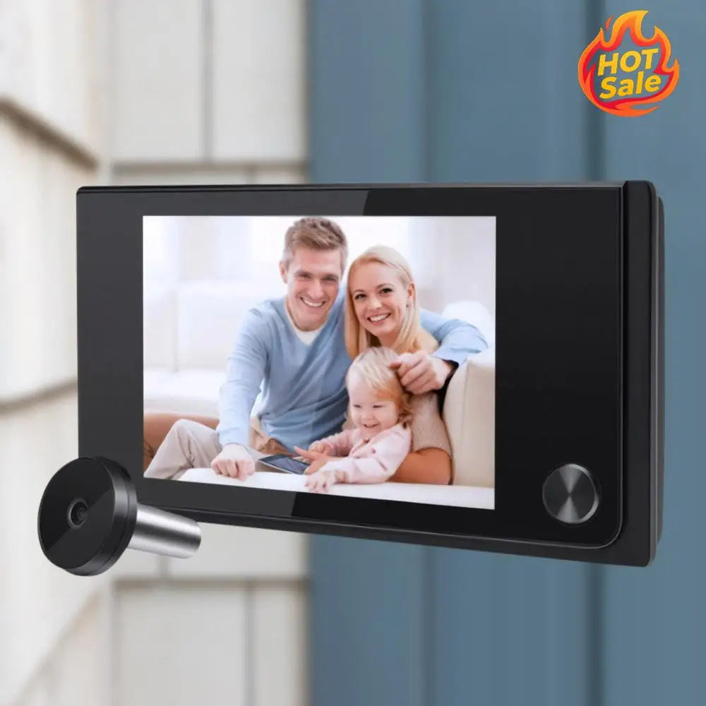 3.5" Wireless Video Doorbell Peephole Camera 120° Wide Angle