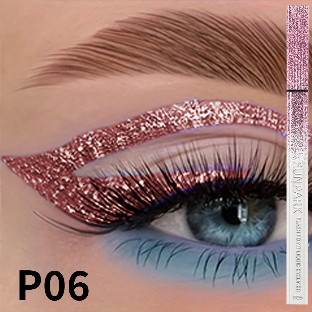 FUNPARK Glitter Liquid Eyeliner Pen – Waterproof & Long-Lasting