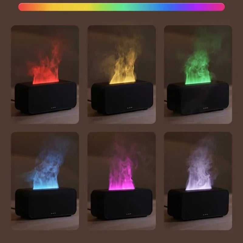 HOMEFISH Flame Aroma Diffuser & LED Humidifier | Essential Oils