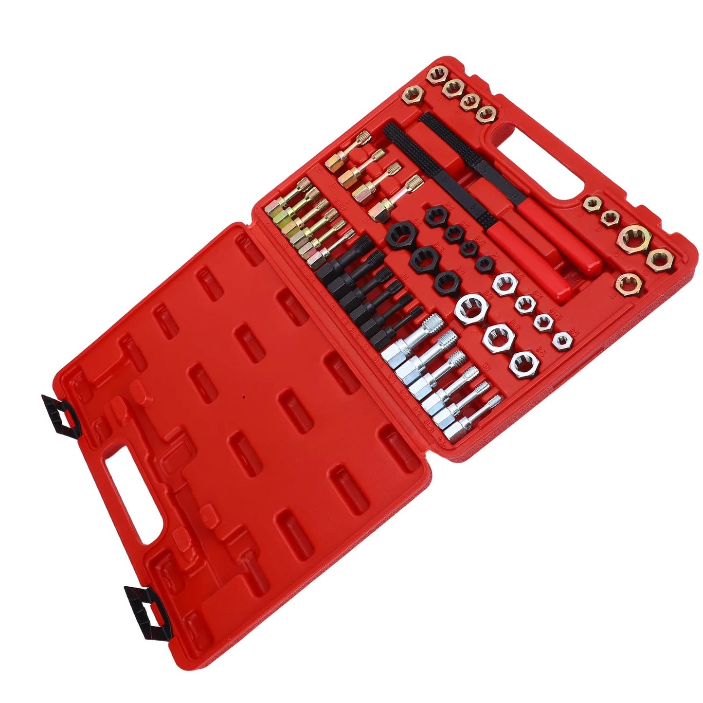 48-Piece Thread Chaser Set – Metric & SAE Taps, Dies & Files
