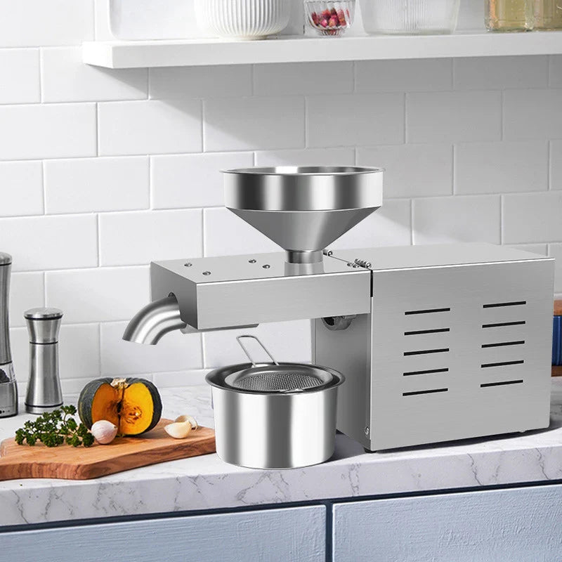 R3 Stainless Steel Oil Press Machine 500–1500W | Home & Commercial