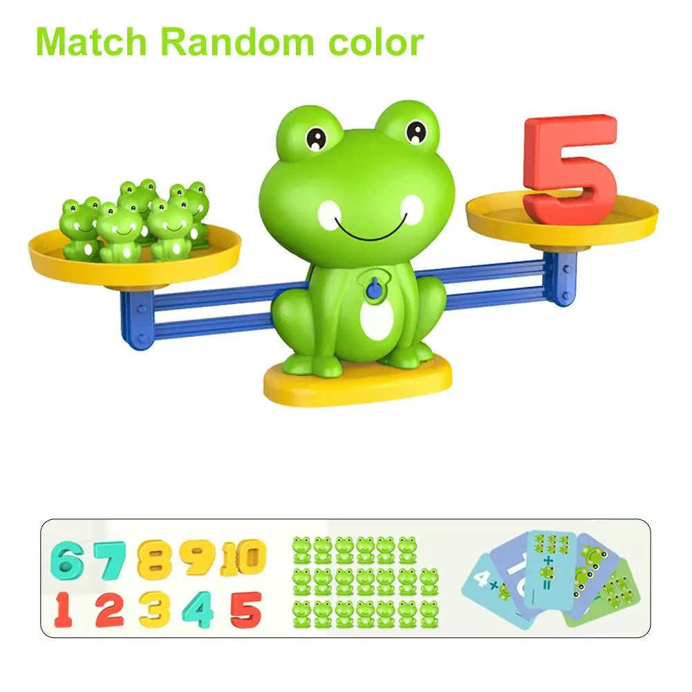 Frog Math Balance Scale | Montessori Counting Toy Ages 3–6