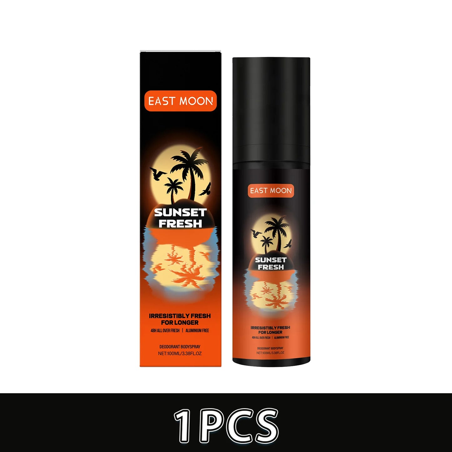 East Moon Men's Fruity Deodorant Spray | Aluminum-Free Freshness