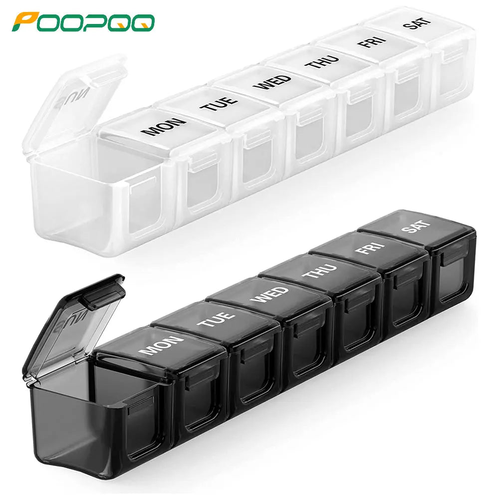 Pill Organizer Weekly Pill Box XL, Big Pill Case 7 Days, Oversize Daily Medicine Organizer, Travel Pill Container, Pill Holders Peaceful Pleasures Health and Wellness