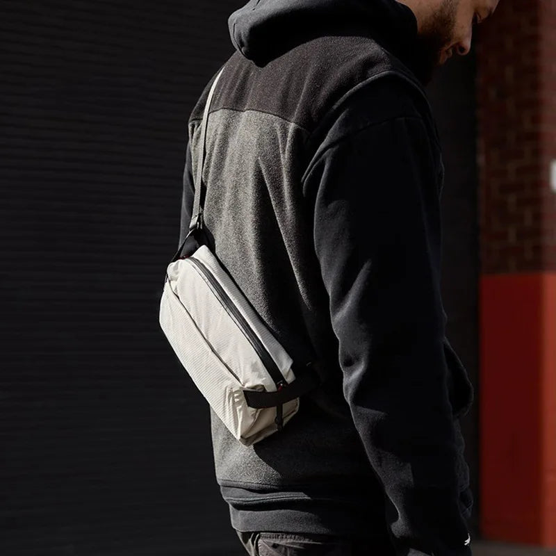Large Waterproof Nylon Crossbody Sling Bag – Lightweight Messenger