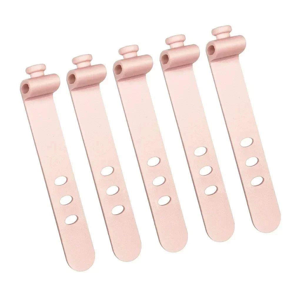 Silicone Cable Management Ties – Wire Organizer Kit 1/5/10 Pcs