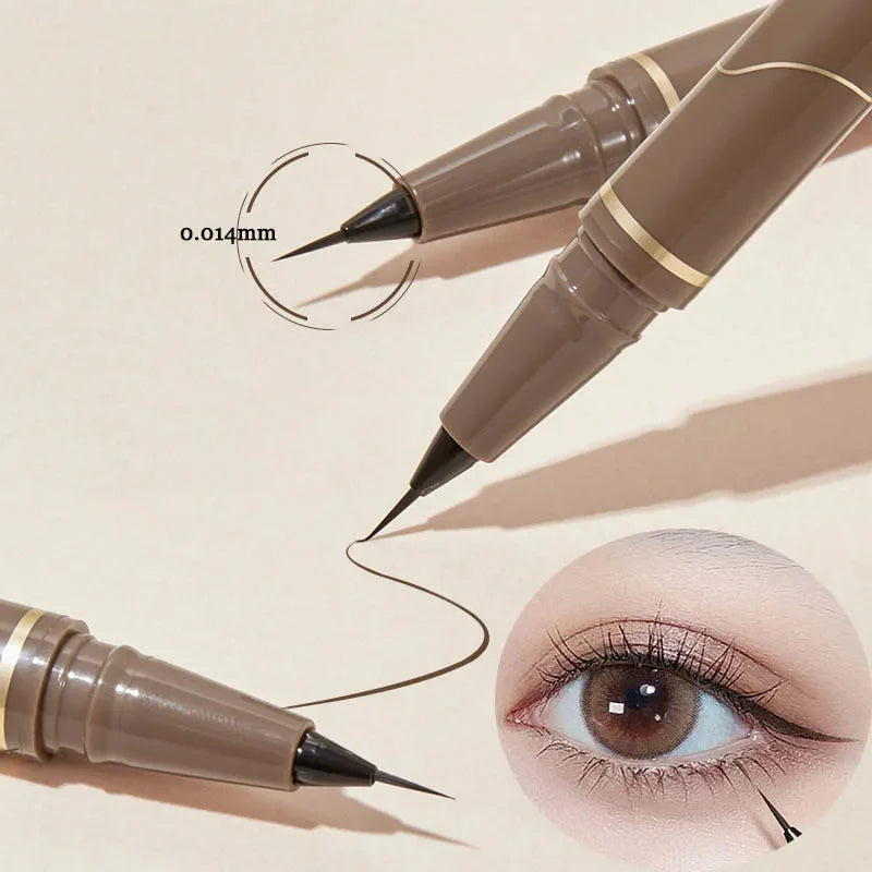 Ultra-Thin Waterproof Liquid Eyeliner Pen – Black & Brown