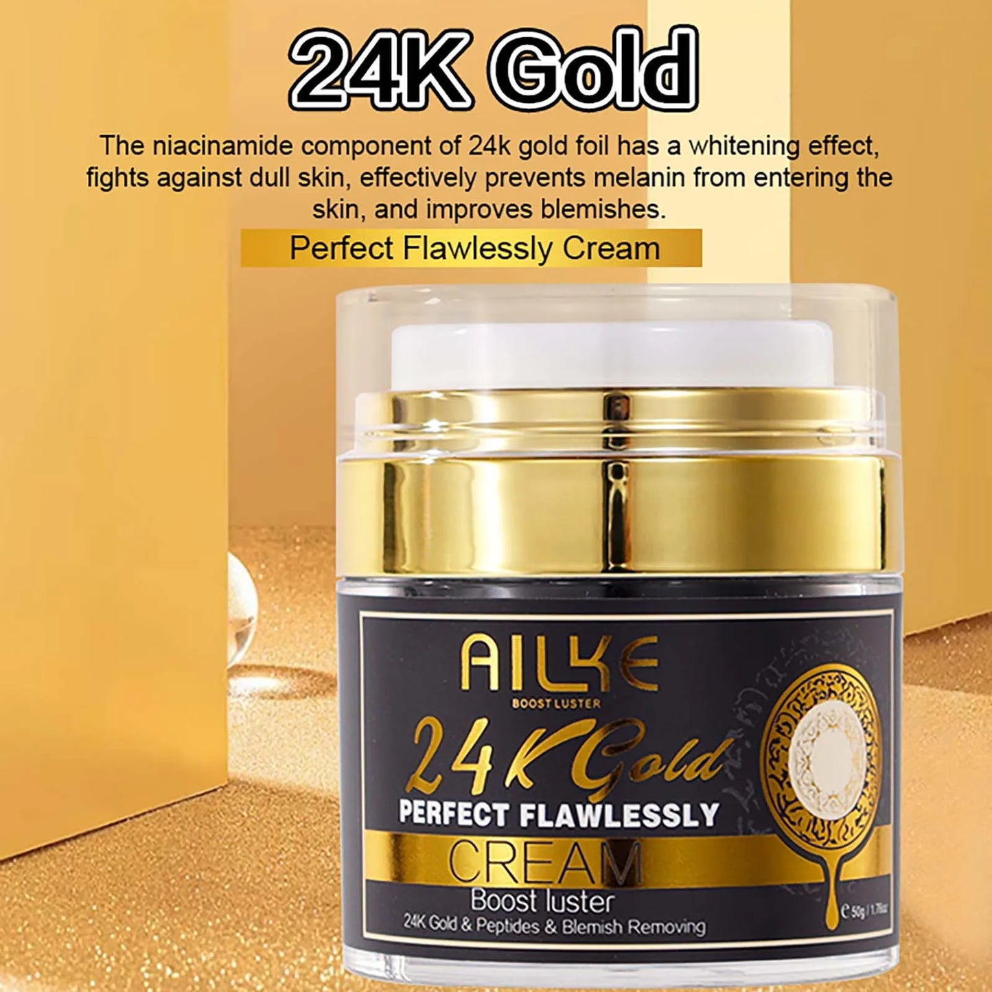 AILKE 24K Gold Skin Brightening Set | Turmeric, Glutathione & Vitamin C