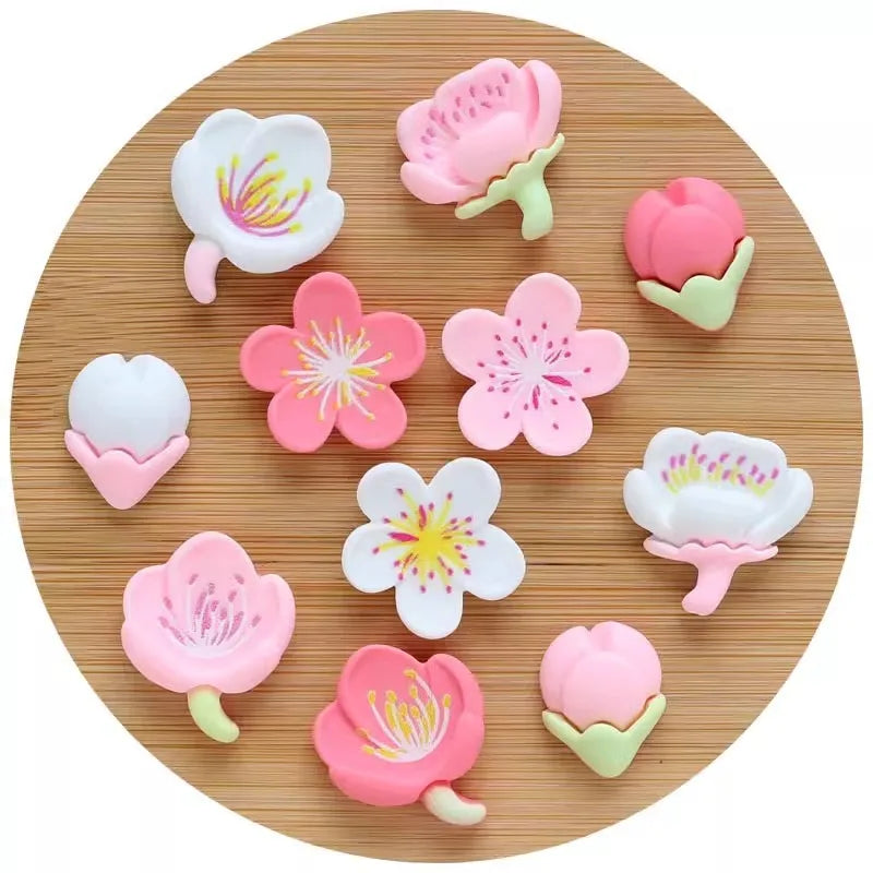 Cartoon Flower Push Pins Cherry Blossom Peach Design Bulletin Board